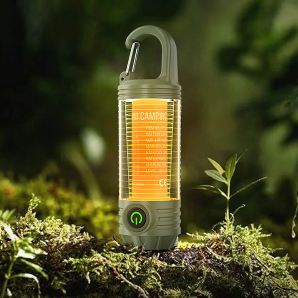 Lanterna de acampamento LED com 5 brilhos luz de emergência à prova d'água luz de acampamento recarregável para acampamento furacão