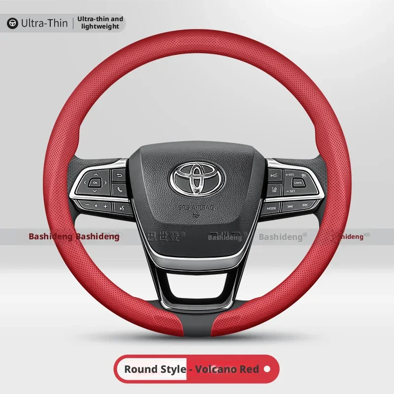 Ultra-Thin Luxury Anti-Slip Breathable Steering Wheel Cover For TOYOTA Hilux Corolla Tacoma Camry Yaris C-HR RAV4 Sienna