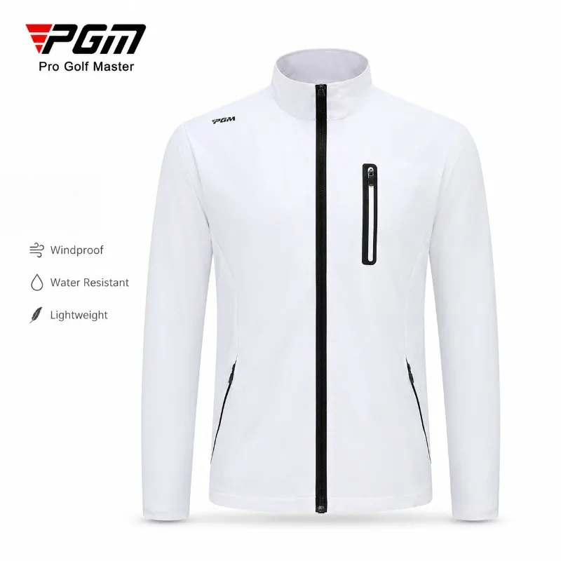 PGM Men's Golf Outerwear Jacket Breathable Windproof Lightweight Performance Coat for Golf Running Walking Travel