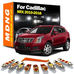 MDNG 21Pcs Interior LED Bulbs Map Dome Trunk Light Kit For Cadillac SRX 2010 2011 2012 2013 2014 2015 2016 Vanity Mirror Lamp
