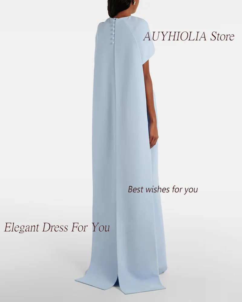 Simple Crepe Evening Dress For Sexy Women 정장원피스 Vestidos de festa Elegant Cap Sleeve Custom Formal Cocktail Prom Gown 2024