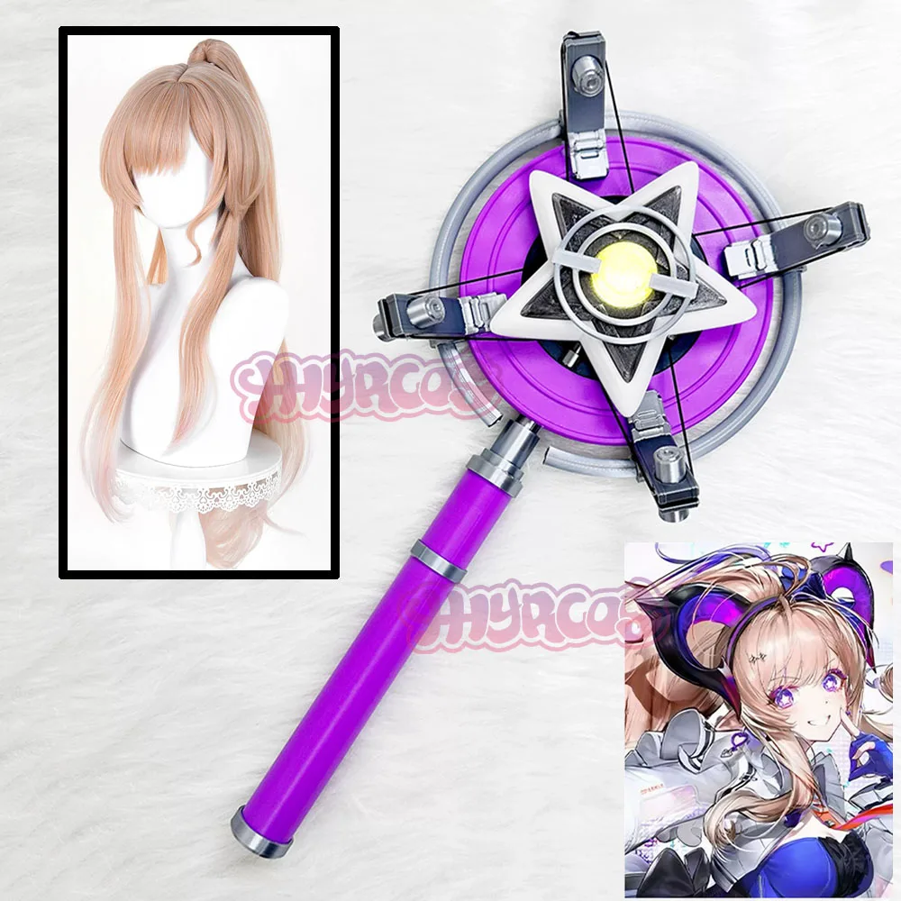 Costume de cosplay Endfield Liino d'Arknights, accessoire de scène avec microphone et perruque, personnage d'icône de jeu, accessoire de scène, Comic Con, Halloween, thème anime.