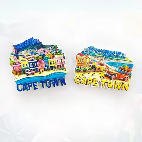 Cape Town Table Mountain Fridge Magnet 3D South African Souvenir Iconic Flat-Topped Peak Decor Unique Safari Gift with Magnet