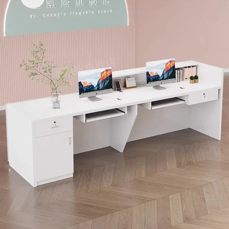 

Minimalist Simple Reception Desks Beauty Salon Shop Hotel Design Reception Desks Aesthetic Display Mostrador Lounge Furniture