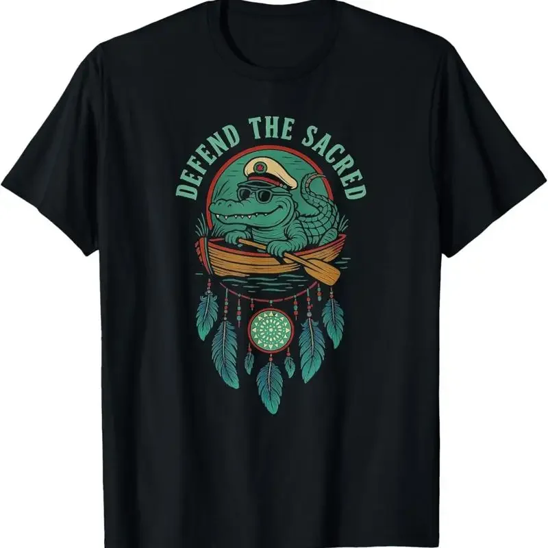 Verteidige das Heilige Alligator-T-Shirt