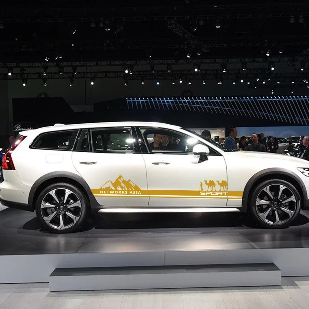 

Car Door Side Stickers Graphics Mountain NETWORKS ASIA Camel Decal For BMW Honda Ford Audi Renault Kia Hyundai Dacia Subaru Fiat