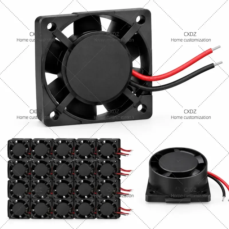 10pcs 2510 Cooling Fan DC 12V 10000 RPM High Speed Small Blower for Computer CPU Heatsink Radiator Silent Air Cooler