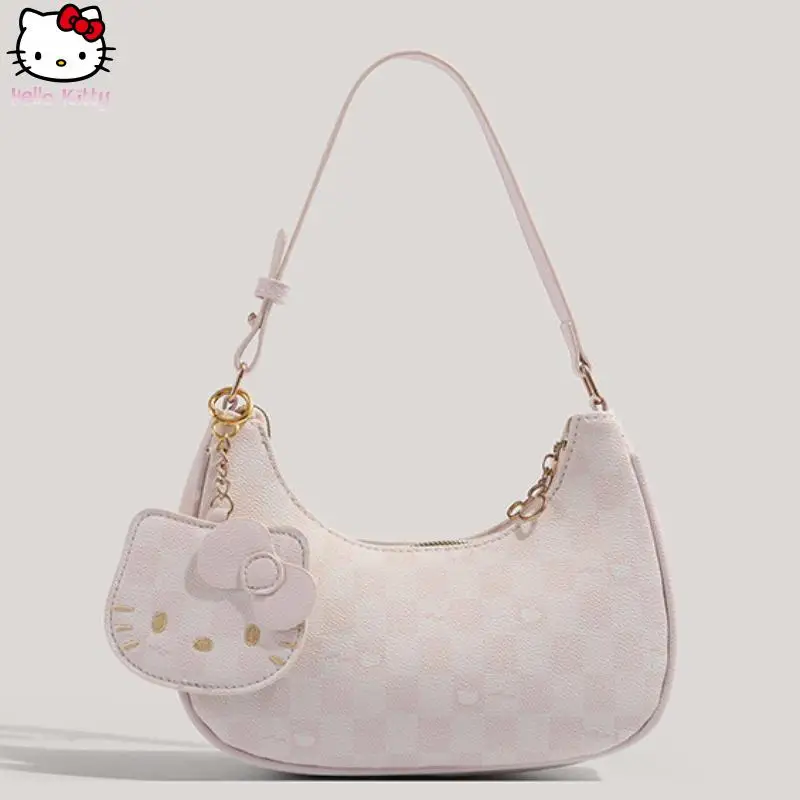 

Hello Kitty Sanrio Cartoon Fashion Kawaii Women's Bag Shoulder Bag Girls Anime Sweet Makeup Bag Anime Handbag Outing Storage Bag