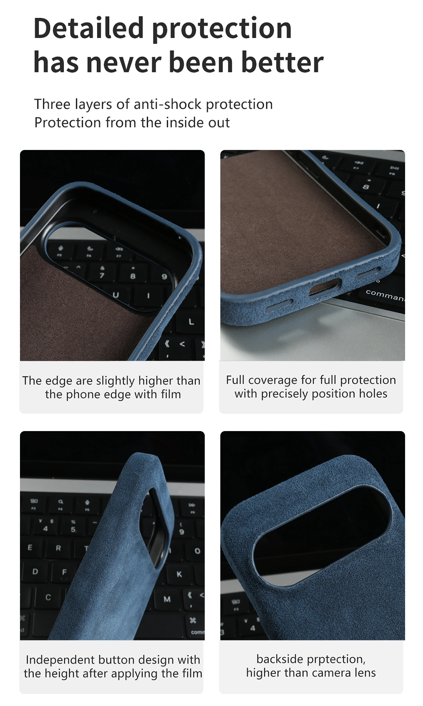 Etui Premium z Alcantary do Google Pixel 9 10 Pro XL 9A 8A 7A 6A 5A 5 6 7 8 Pixel10 Pro 10Pro Pokrowiec na telefon Coque Bag — zdjęcie produktu 4