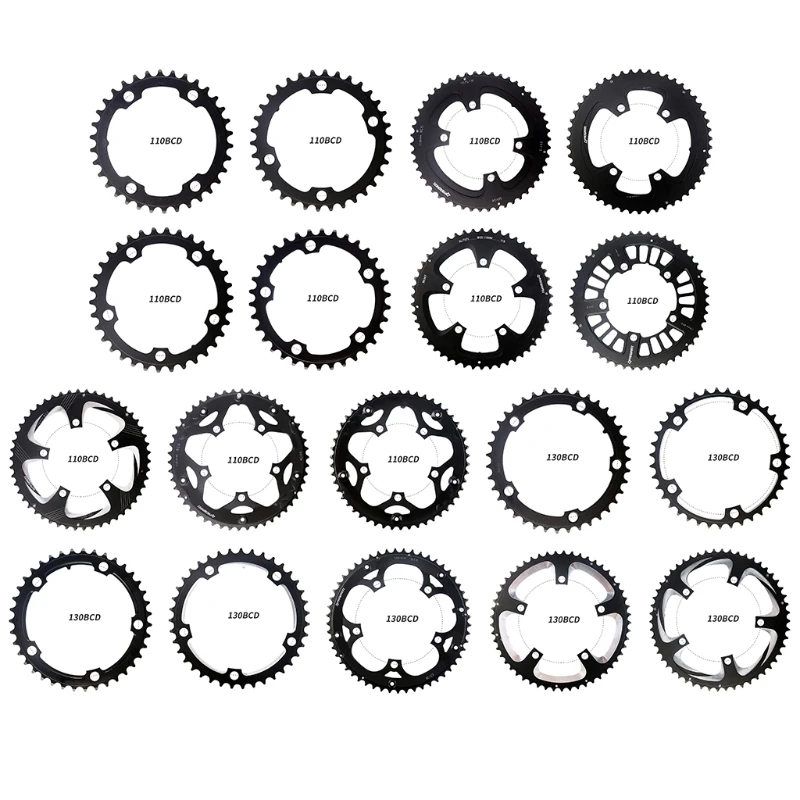 

Bike Chain Wheel, 34/39/50/53T 110BCD 130BCD Bike Chainrings Bike Chainwheel Bike Single Speed Chainring for Road Bike