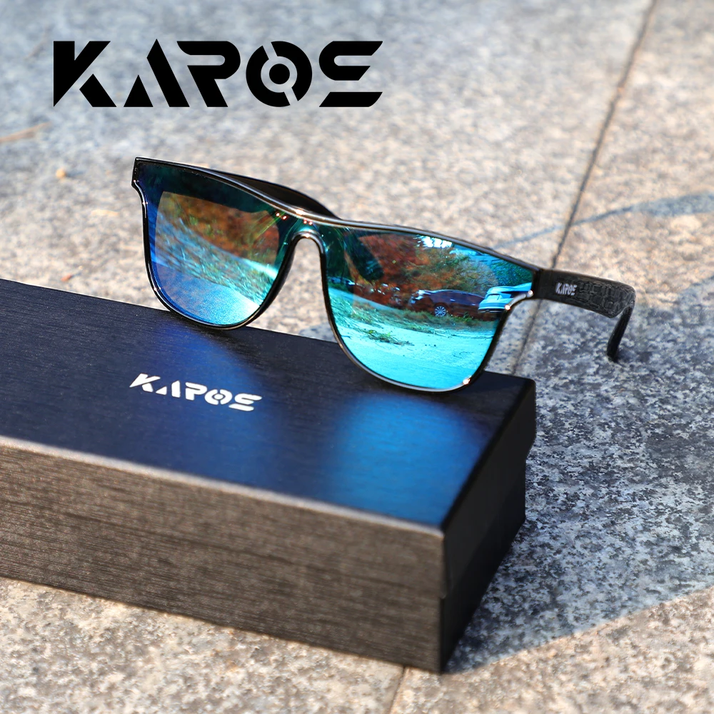 Karos Fashion Vintage-Brille Angeln Radfahren Sport-Sonnenbrille Herren Damen Outdoor-Sport Laufen UV400 Brillen Gratis Box YZ2016
