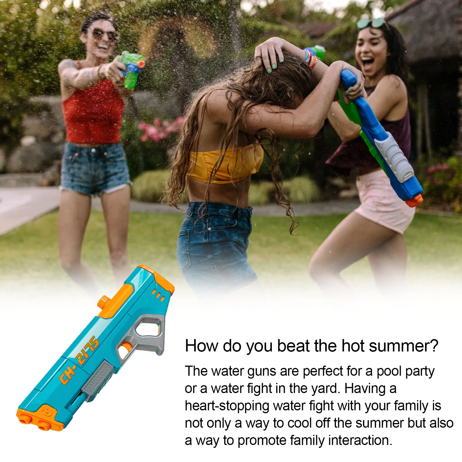 Water Guns For Adults Children With Super Long Range Soaker Water Guns For Toddlers Squirt Guns For Swimming Pools Party