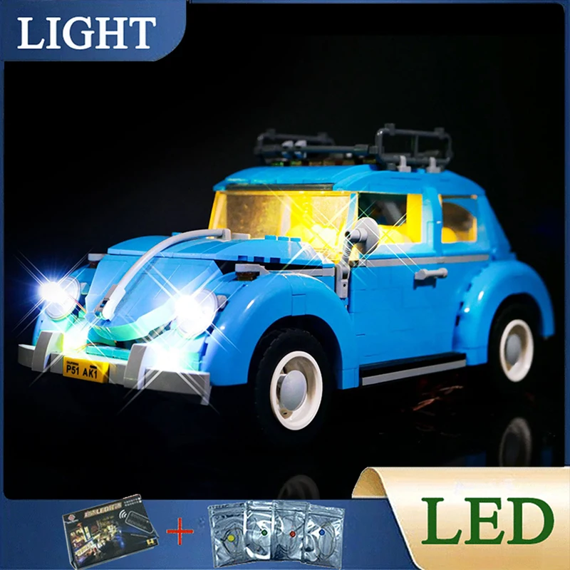 DIY LED-Licht-Kit für Lego 10252 Stadt auto Käfer Modellbau stein Set (nur LED-Licht, ohne Blöcke Modell)