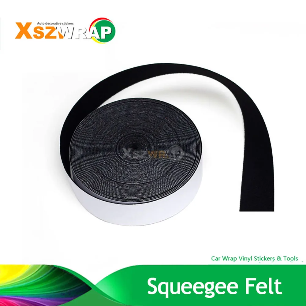 About 4cm*15m/Roll Black Window Guide Tape Felt To Reduce Or Eliminate Scratches In Window Film Tinting