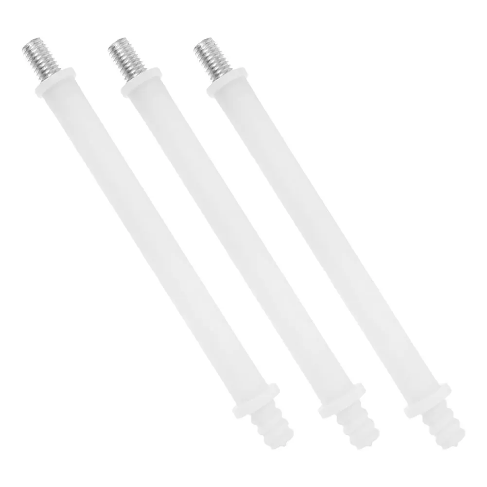 

3pcs Plastic Toilet Brush Rod Long Handle Replacement Connector Adapter for Bath Tub Brush Easy Installation