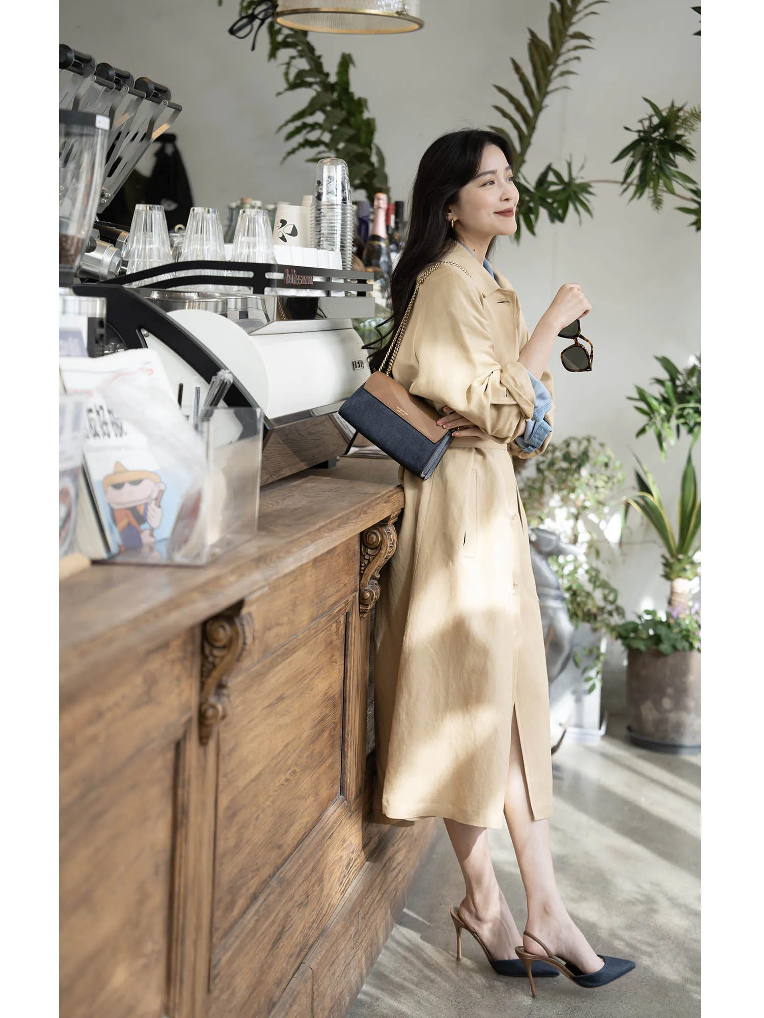 

Новая легкая льняная куртка Ele Long для повседневной носки весна-лето, простой свободный крой, однотонная, с круглым вырезом, длинная.