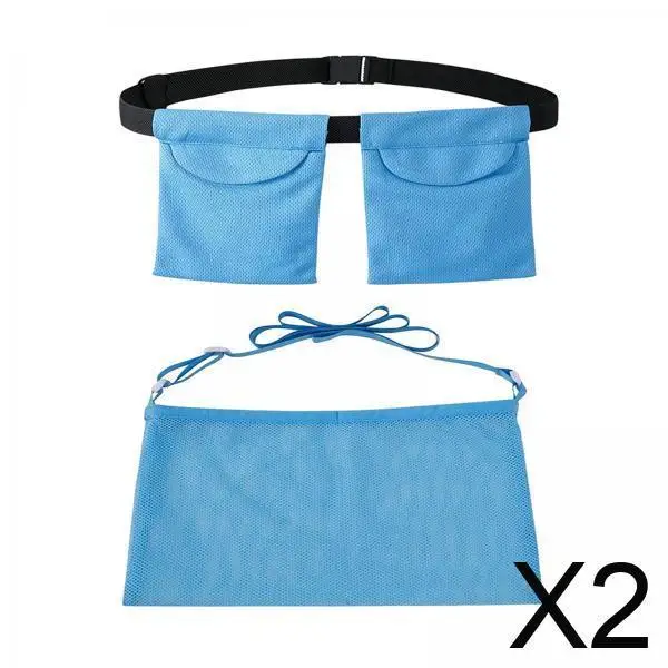 

2xAdjustable Drainage Pouch Set Tools for Mastectomy Operation Showering Blue