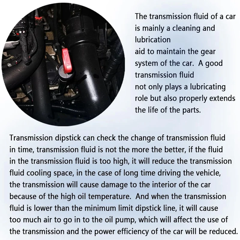 Automatic Transmission Dipstick, NO. 8863B 9336 42RLE NAG1 Transmission Fluid Dipstick Easy To Use Silver