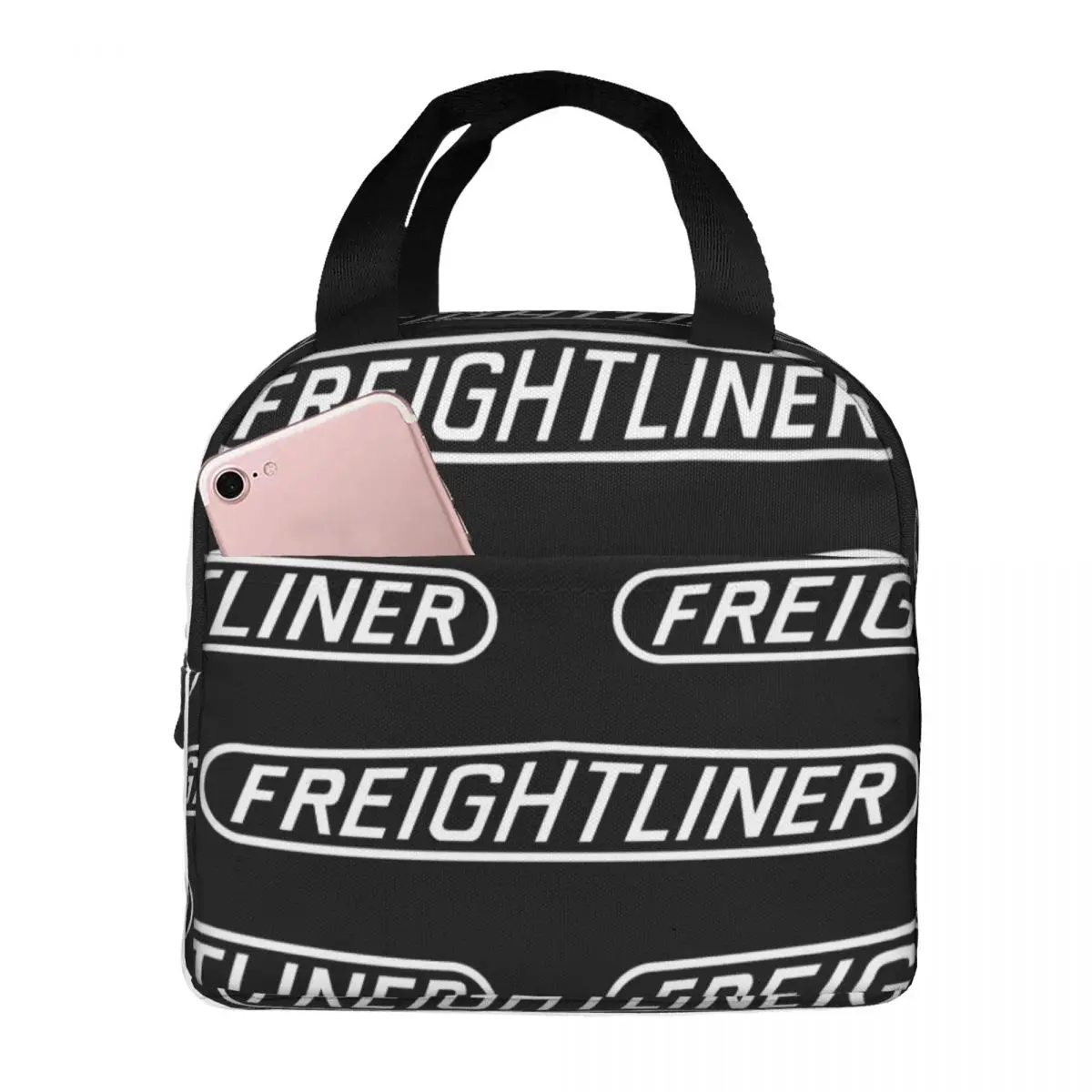 

Freightliner Logo Lunch Bag Unisex Portable Cooler Insulated Lunch Box Food Bento Box