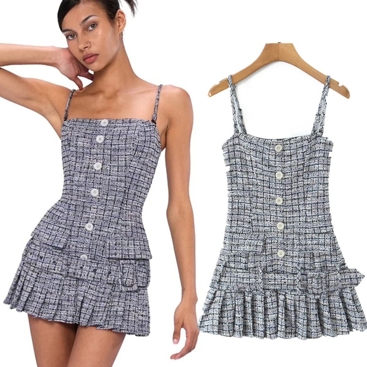 

Maxdutti Ins Fashion Blogger Sexy Strapless Dress Women Fashion Girls Knitted Elegant Party Dresses Womens Dresses Vestidos