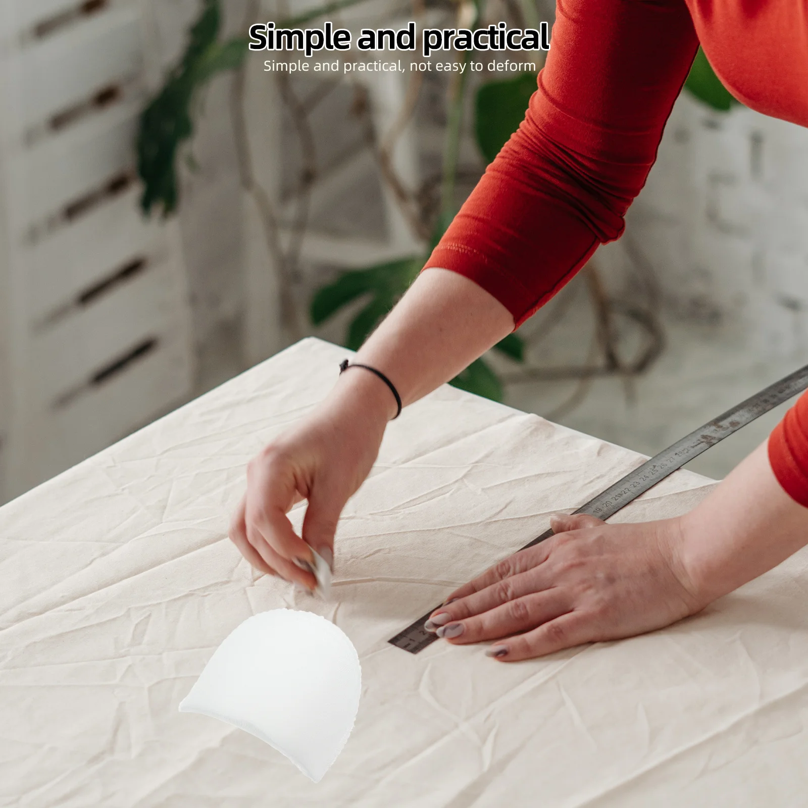 

20Pair Shoulder Pads Durable Sponge Filling for Blouses Knitwear Lightweight Practical Sewing Pads Machine Washable