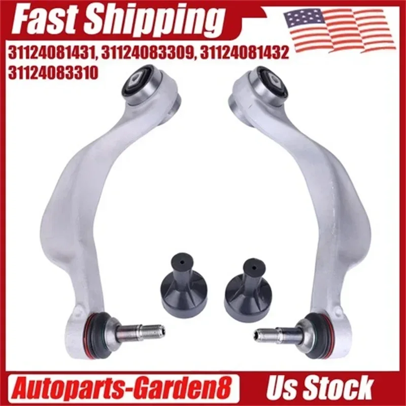 

2Pcs Front Lower Control Arms Arm w/Ball Joint Compatible for 535i 650i 750i xDrive Replaces 31124081431 31124083309 31124081432