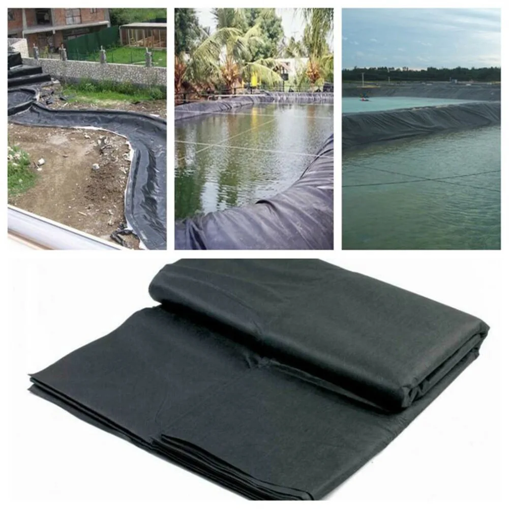 Wkładki do stawu rybnego membrana do basenu ogrodowego 0.12mm HDPE ciężkie zagospodarowanie terenu basen staw wodoodporna tkanina do akcesoria