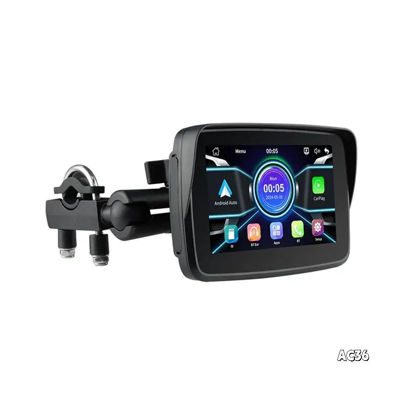 

5 Inch Digital Motorcycle Dashboard Navigation Display Screen Wireless Carplay Moto Portable For Android