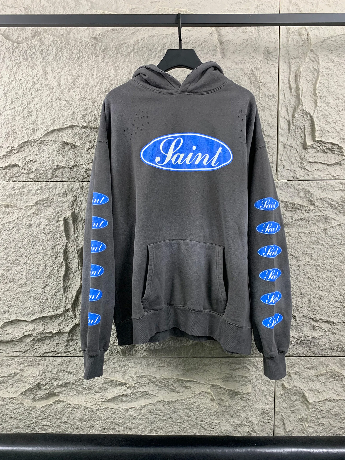 

Мужская винтажная толстовка свободного кроя в американском стиле, повседневная, с длинными рукавами, дышащая, из смесового хлопка и полиэстера...