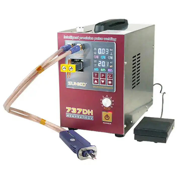 

Brand New SUNKKO 737DH Spot Welding Machine 110/220V Professional 4.3KW Spot Welding for Lithium ion Battery Battery Pack