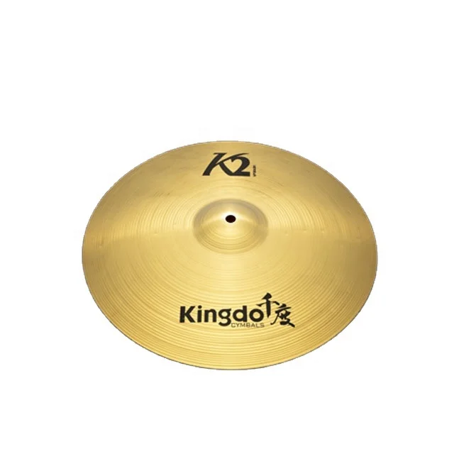 2025 Kingdo 16'' K2 Crash Cymbals Set New Price Metal Alloy Beginner Percussion Instruments China Drum Accessories