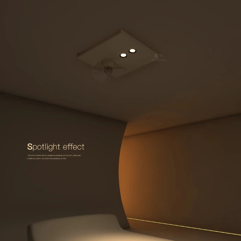 Creative Fan Light Led Dining Room Living Room Light Simple Modern Ceiling Master Bedroom Room 2025 New Lamps