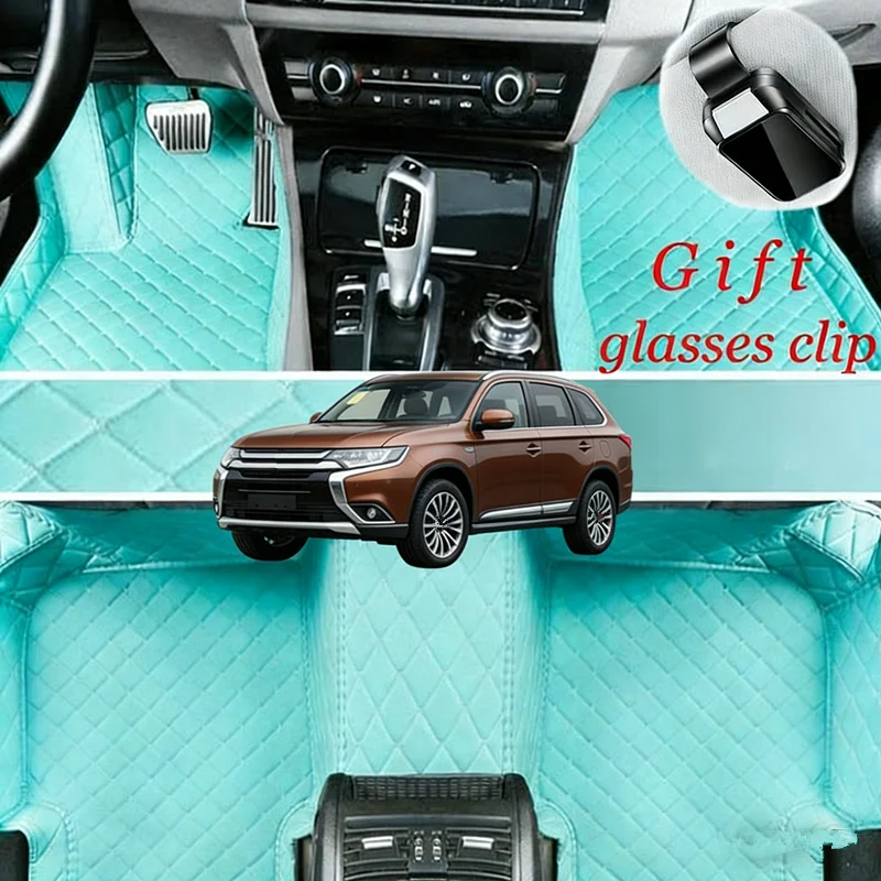 

Custom Car Floor Mats Fit For Mitsubishi Outlander 7-Seats SUV 2012-2024 Car Accessories Carpets Covers Left /Right Hand Drive