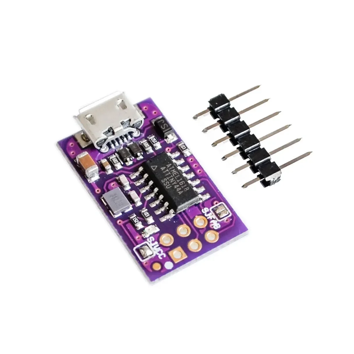 Baru 5V mikro USB kecil AVR ISP ATtiny44 Module modul Programmer untuk Arduino Bootloader ISP mikrokontroler ATTiny45 ATTiny85
