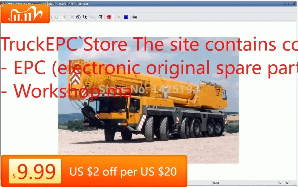 

TruckEPC Liebherr Lidos LWE OFFLINE WEBSERVICE — мобильные краны 2022г.