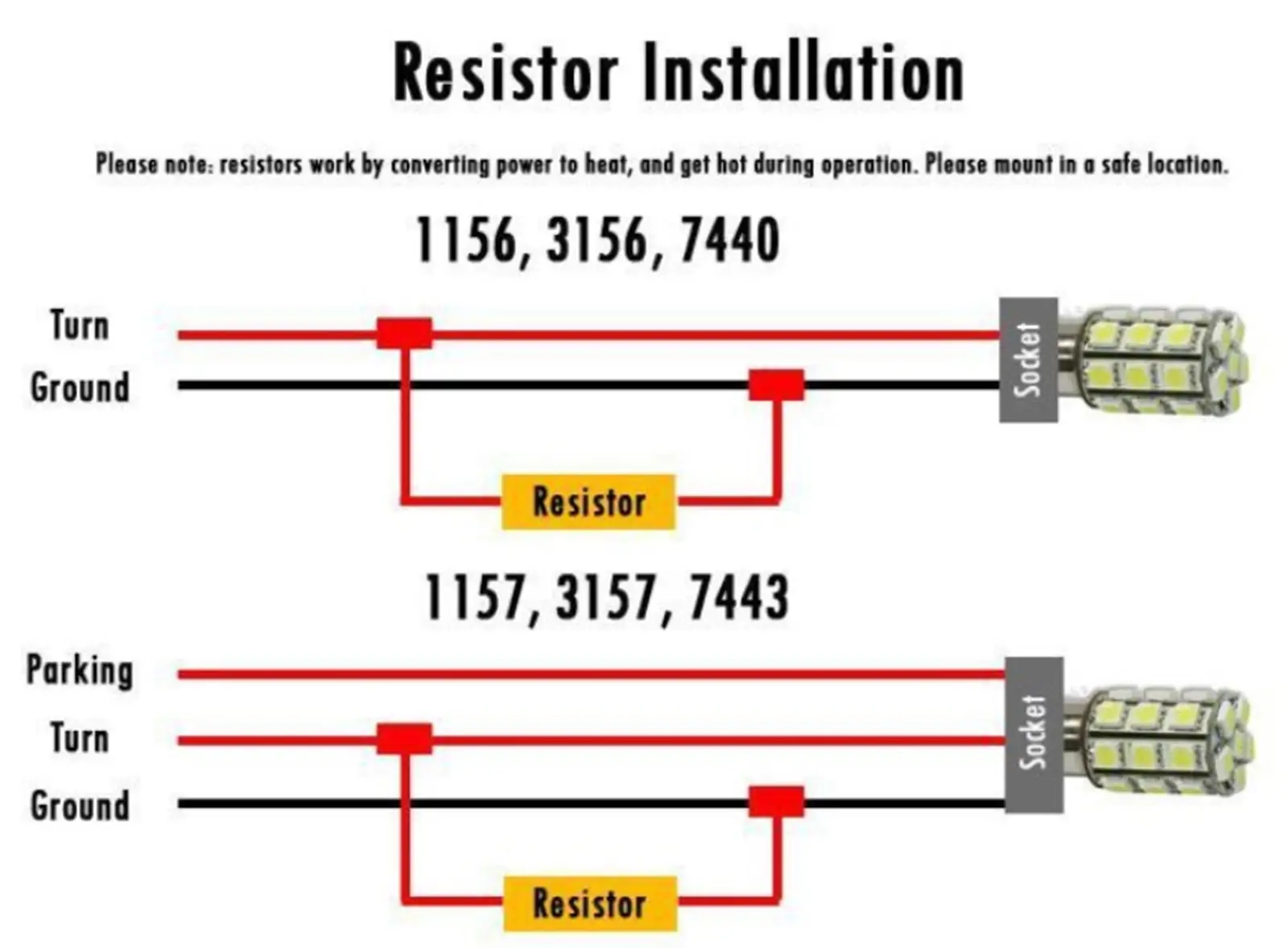 Lámpara LED de freno, 10 piezas, 50W, 6 Ohm, cancelador de fallos, resistencia, decodificador, canceladores de fallos