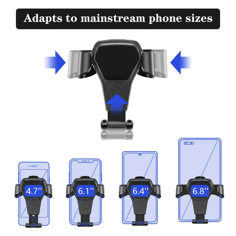 Gravity Car Phone Holder Auto Air Vent Clip Mount Mobile Suppor For Jeep JL Gladiator XJ Grand Cherokee Patriot Compass Willys W