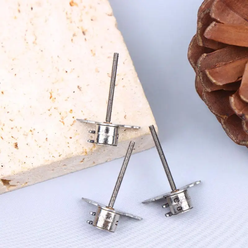 NEW 2/5/10Pcs Dia 6mm Micro Stepper Motor With Long Pole Stepping Motors 2 Phase 4 Wire Adjustable Stepper Motor For Camera Lens