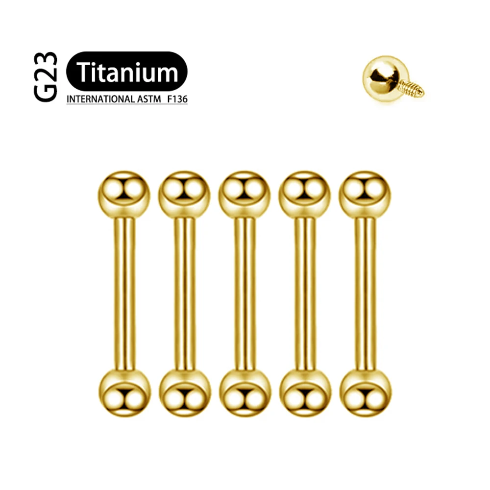 5 Stücke Implantat Grade F136 Titan Gothic Spike Labret Tragus Helix Bar Lip Bar Ringe Stud Knorpel Ohr Piercings Körperschmuck – Detail 11
