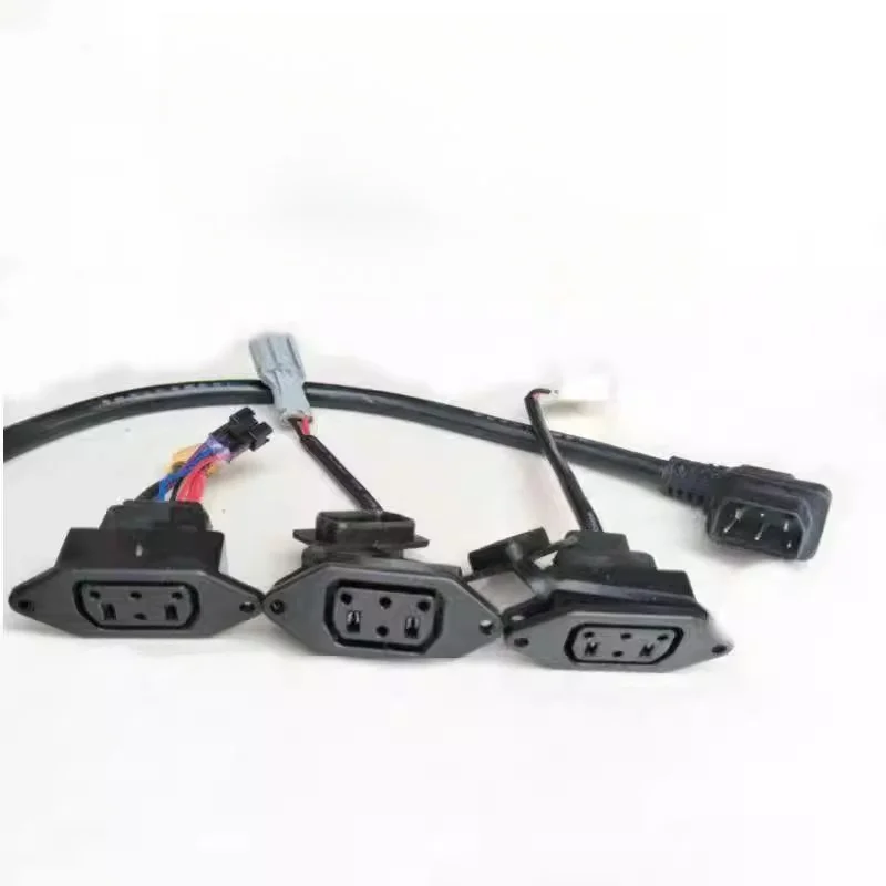 

Battery Holder Socket Square Round Hole Discharge Charging Port for Super SOCO TS TC CU Electric Motorcycle Scooter Parts