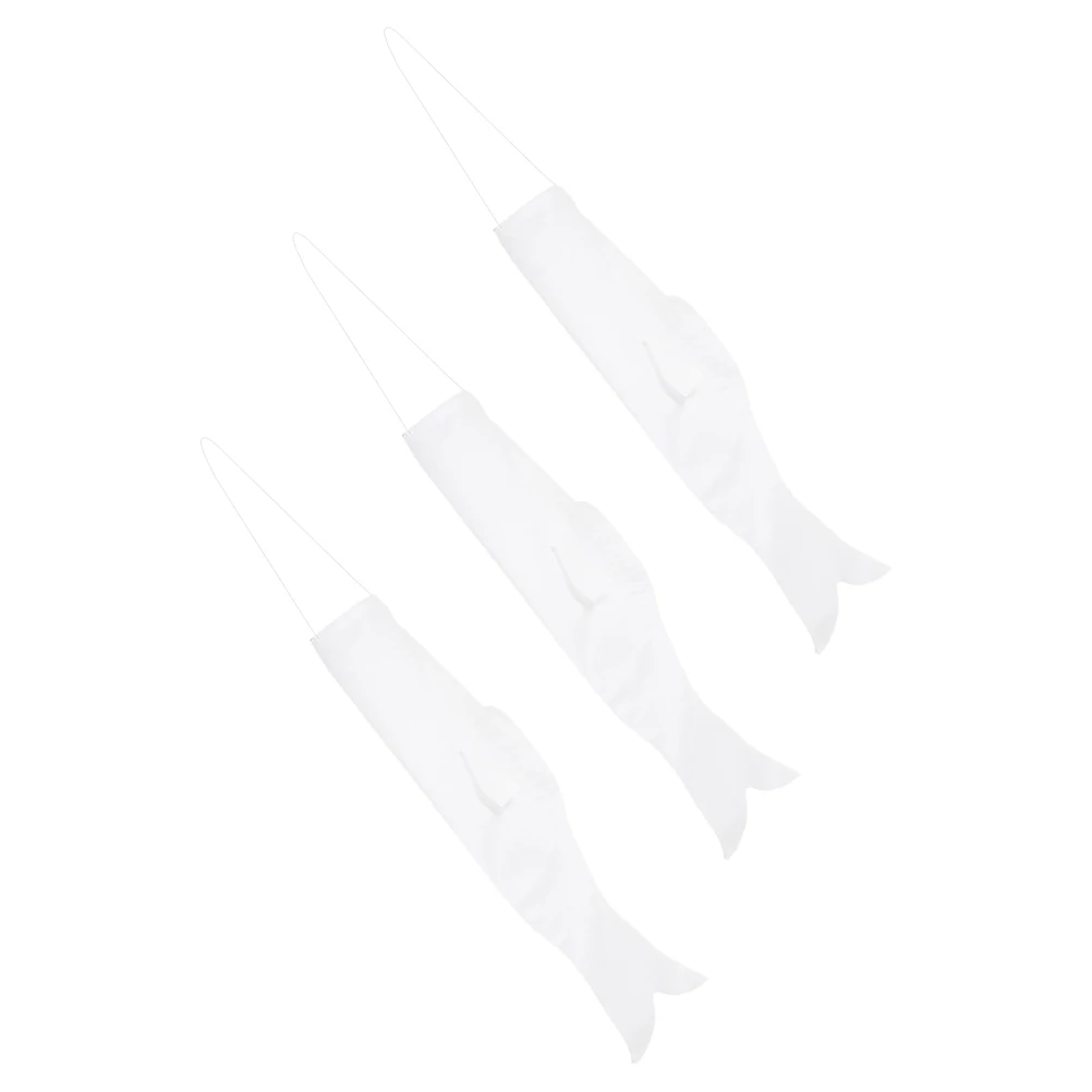3pcs Diy 일본 잉어 스 트리머 스 트리머 빈 플래그 물고기 Windsock 어린이를위한 Koinobori 공예 장식 야외 장난감