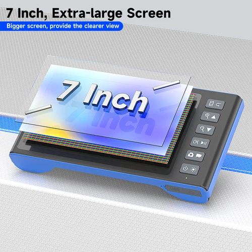 Imagen 2 del producto Boroscopio con pantalla IPS de 7 pulgadas, diseño desmontable, lente múltiple HD1080P, cámara de inspección endoscópica Industrial para tuberías de coche 1920P