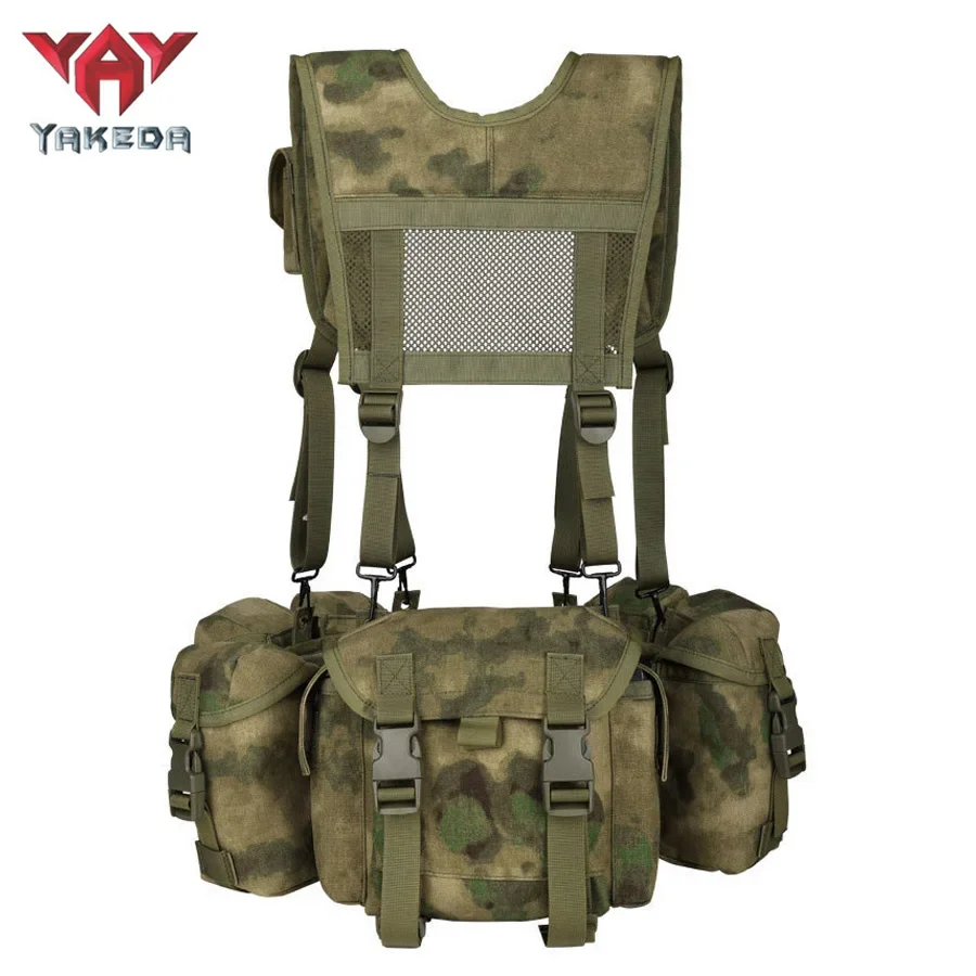 

YAKEDA MOLLE System Bellyband Vest Waterproof, Wear-resistant, Tear Resistant, Expandable and Detachable Plate Carrier Vest