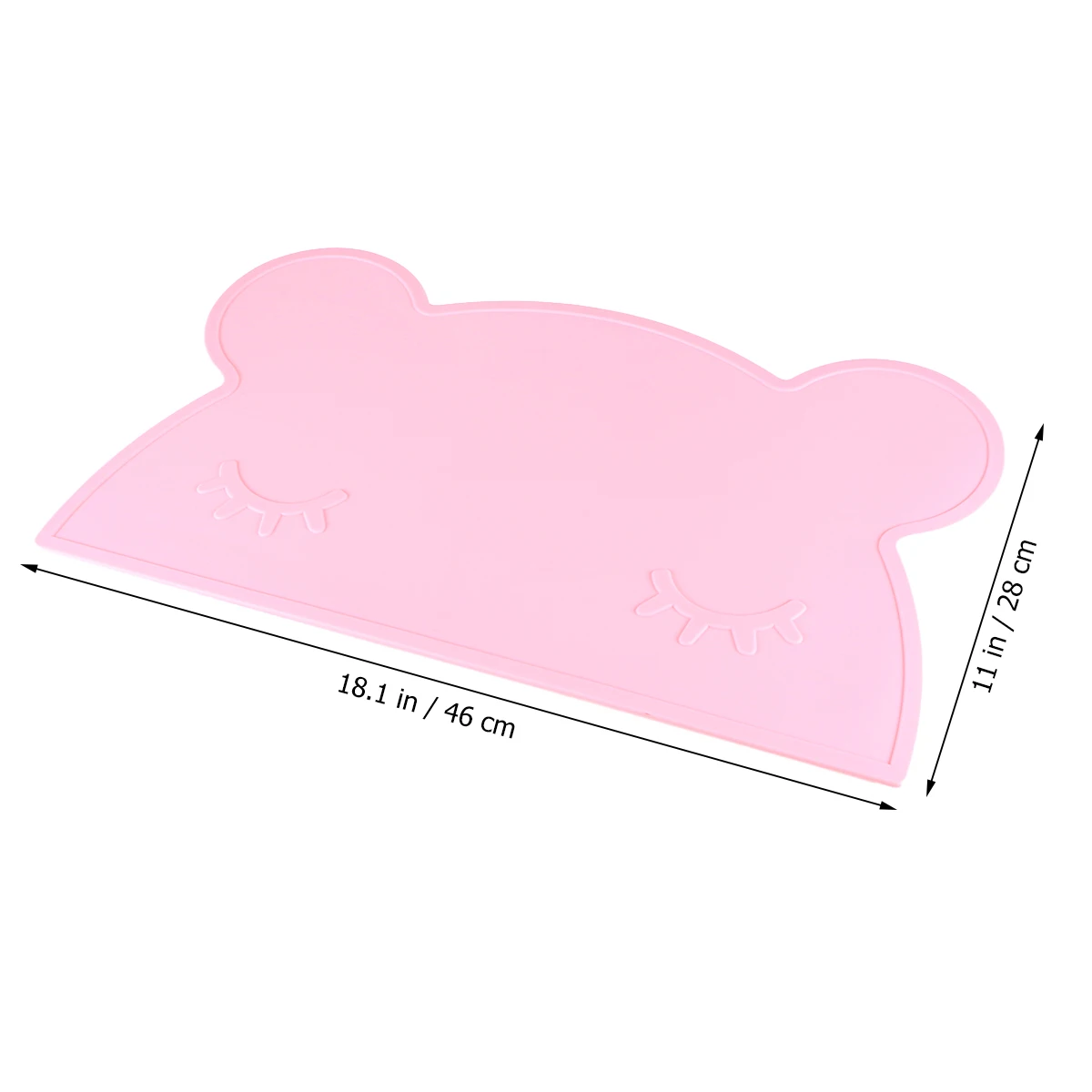 

Silicone Table Mat Heat Insulated Placemats for Kids Dining Non Toxic Washable Easy Shape Protects Scratch Burn