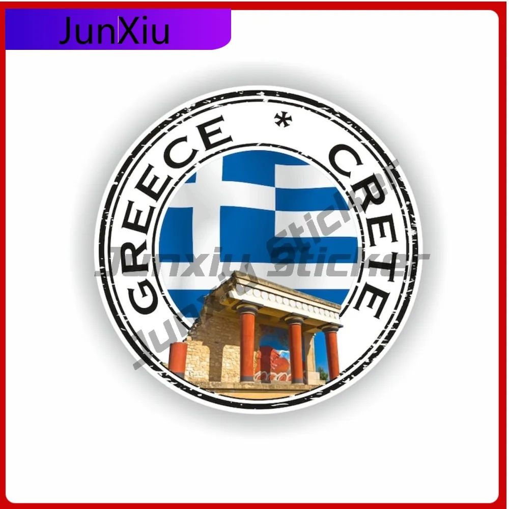 

Greece Crete Island Country Flag Emblem Style Creative Funny Car Vinyl Decal Adhesive Sticker Scratch-Proof Waterproof Vinyl