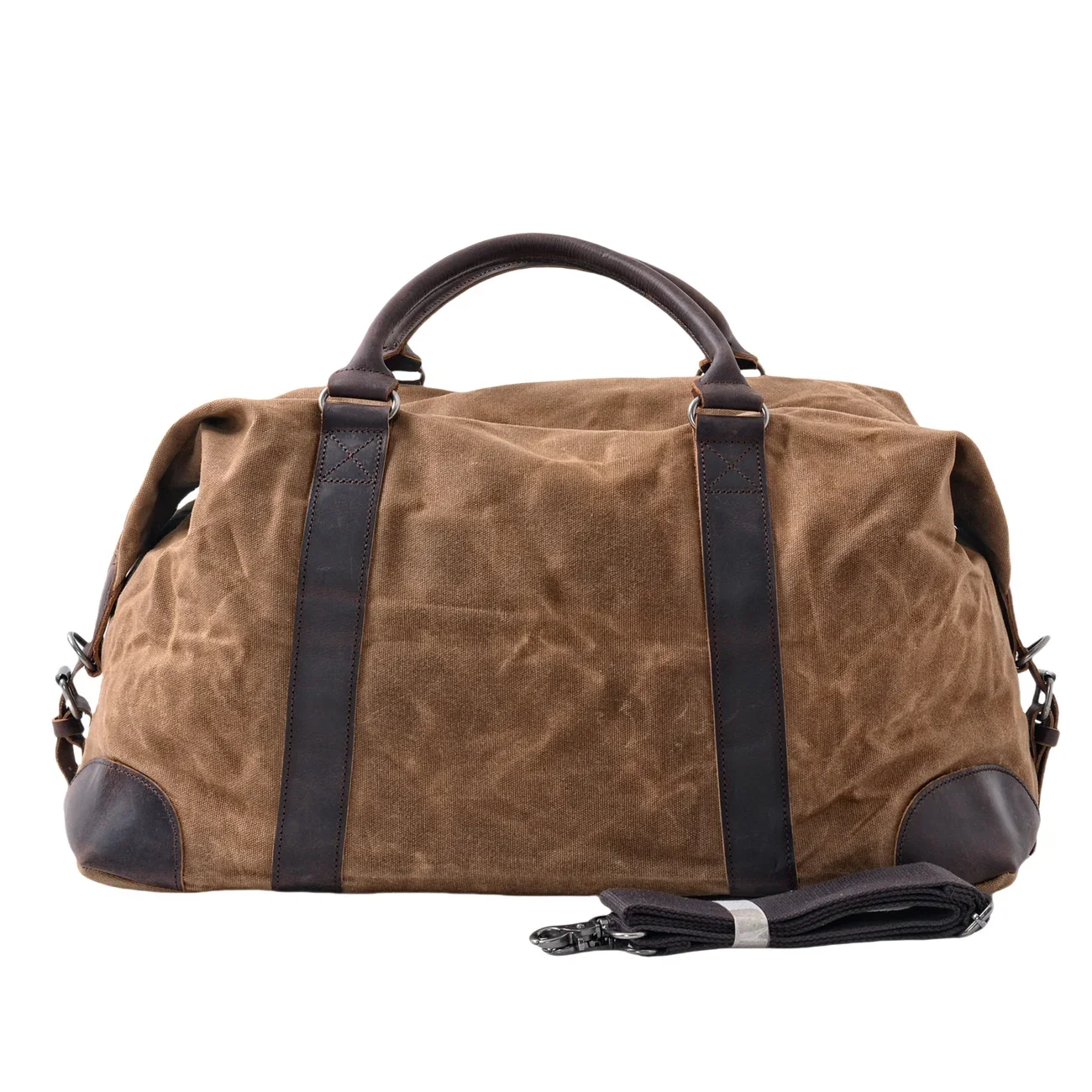 

Retro Waterproof Waxed Canvas Travel Bag Men's Large Capacity Crossbody Travel Bag Outdoor Travel Handbag Sports Gym Bag