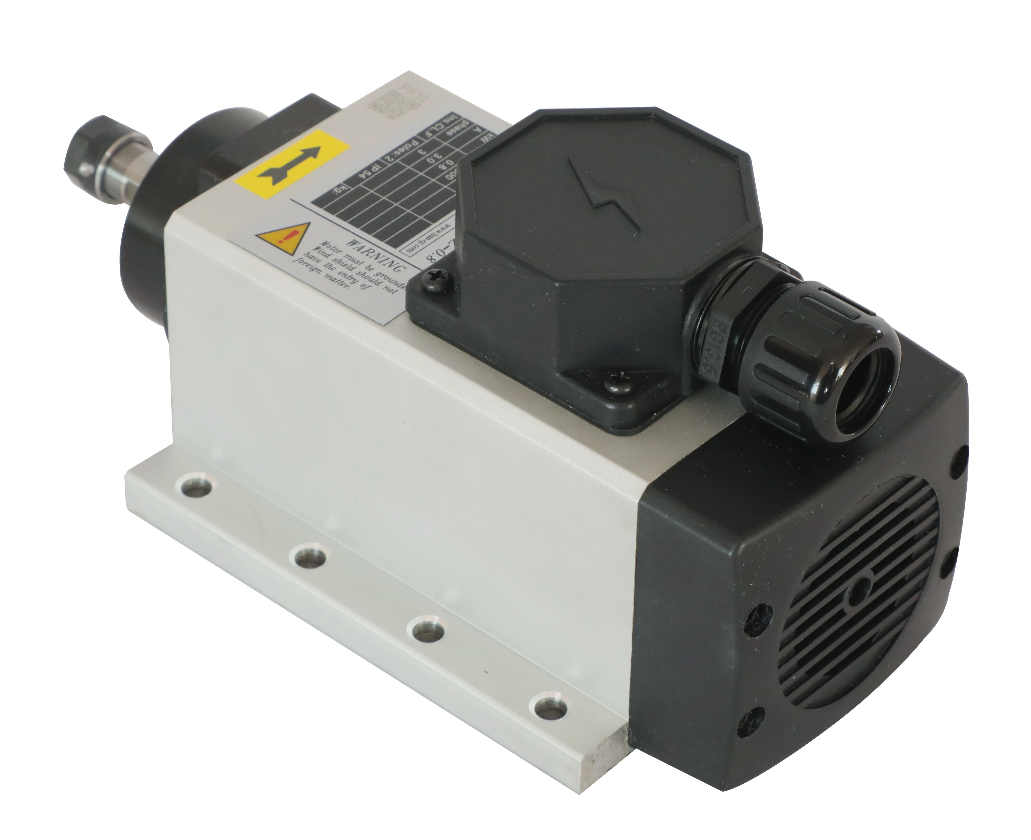 HQD 0.8Kw 800W ER11 24000rpm Air Cooling Spindle Motor for Cnc Router GDF37-24Z/0.8 view 2