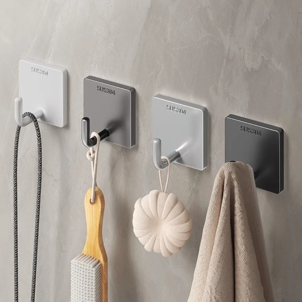 

20 шт. прочный клейкий крючок из нержавеющей стали, утолщенный многоцелевой прочный клейкий крючок, нержавеющий, экономия места