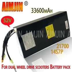 New Rechargeable battery 14S7P 21700 52V 33.6Ah Li-ion Battery Pack,For BMS Battery pack