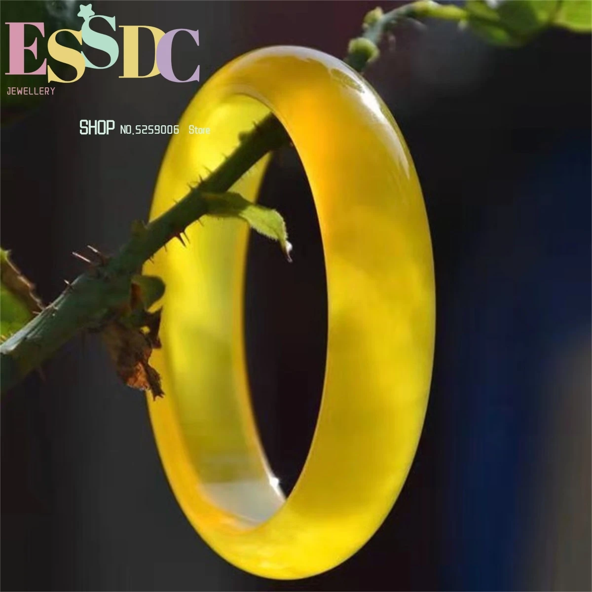 Fashion Carved Natural Yellow Onyx Women Bangle  Healthy Jewelry Party Wholesale Brazilian Agate Ice Transparent Bracelet Jade